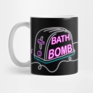 Retro inscription "Bath bomb" Mug